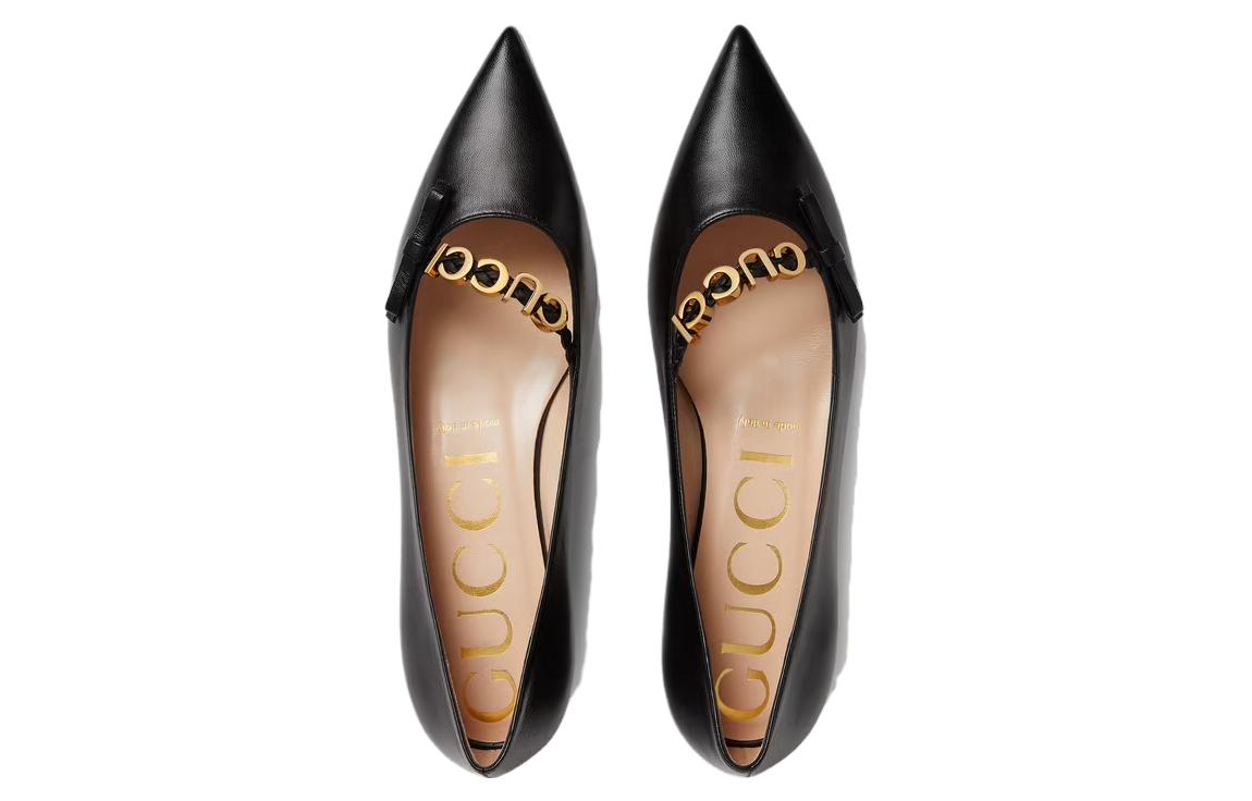 (WMNS) Gucci Ballet Flat 'Black' 674772-C9D10-1000
