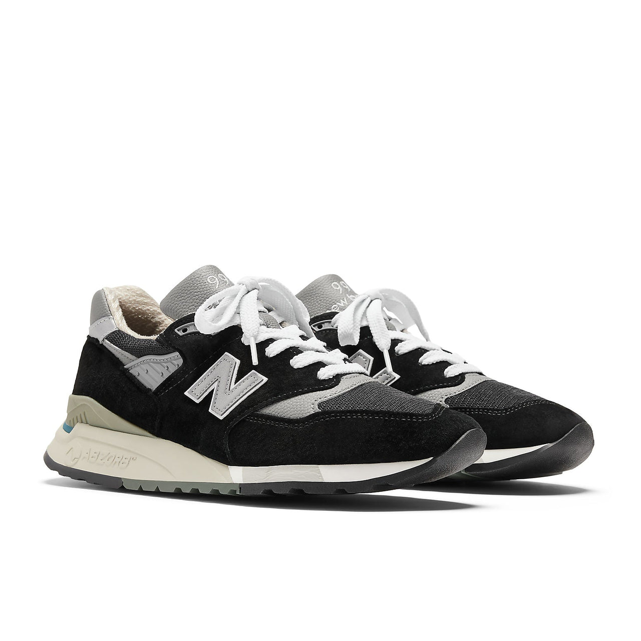 حذاء New Balance 998 صنع في الولايات المتحدة الأمريكية "أسود فضي" U998BL