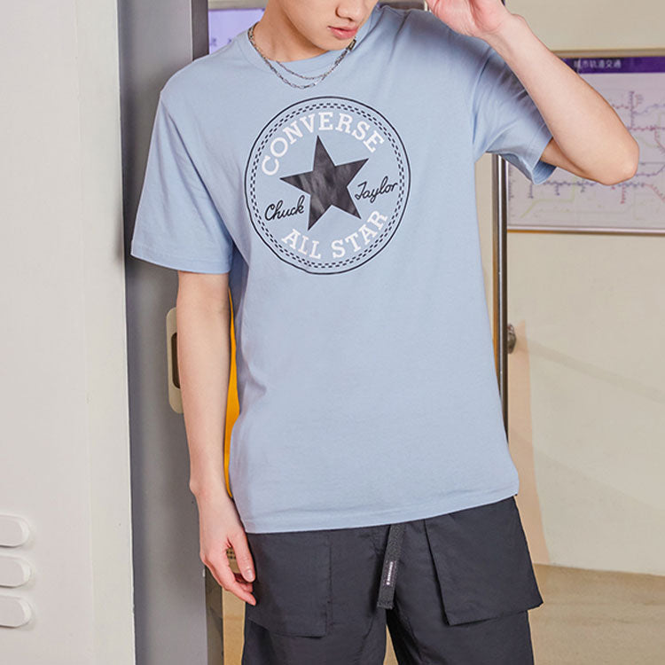 Converse Chuck Patch T-Shirt Asia Sizing 'Armory Blue' 10007887-A58