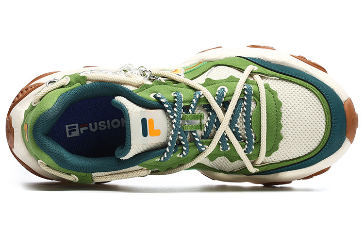 (WMNS) FILA FUSION Fashion Daddy Shoes 'Green White' T12W241303FMP