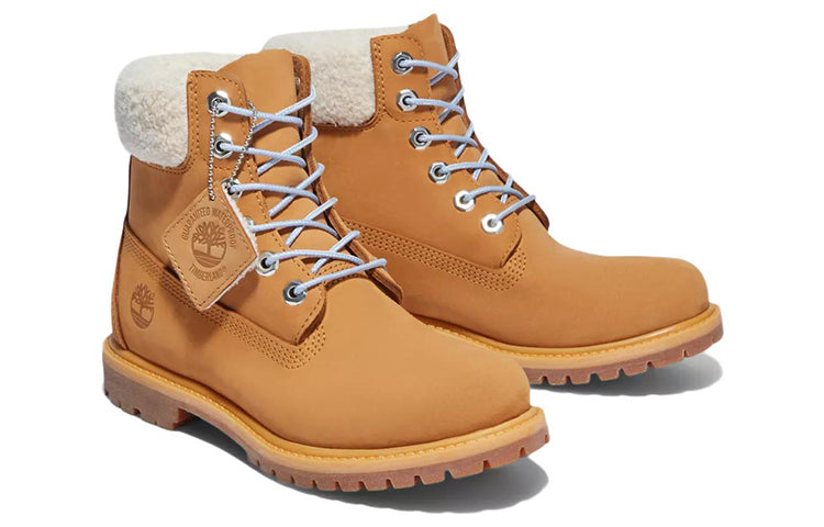 (WMNS) Timberland Premium 6 Inch Waterproof Boot 'Wheat Nubuck and Blue' A2JRC231
