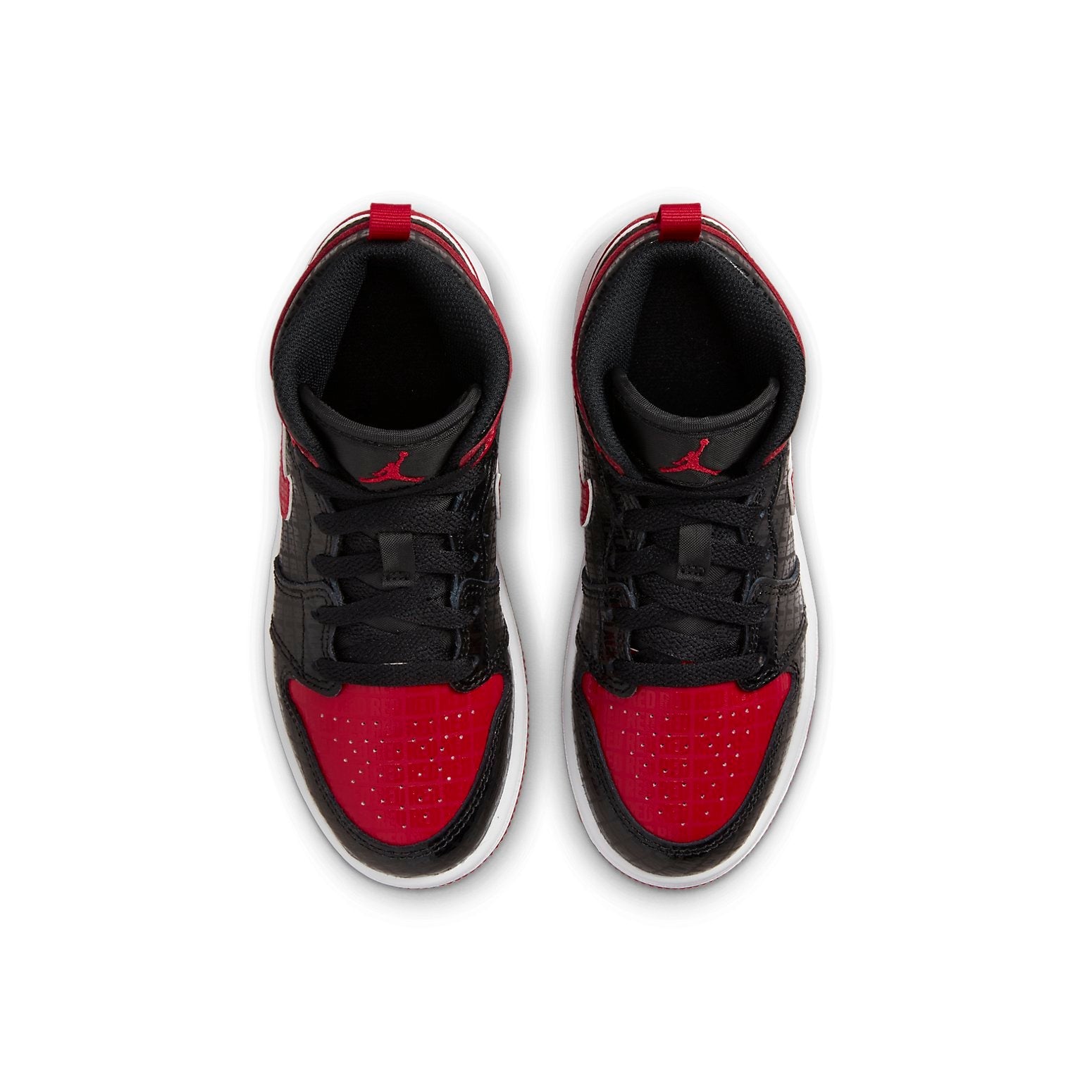 (PS) Air Jordan 1 Mid SS 'Black + Red = Bred' DM9651-001