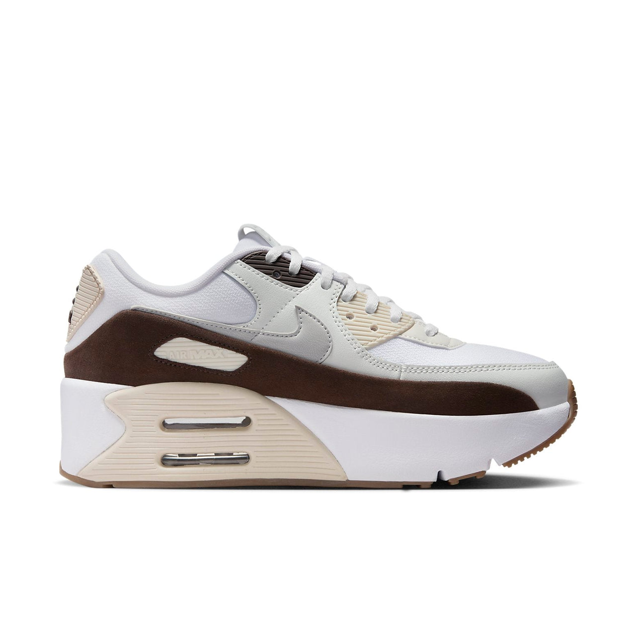 (WMNS) Nike Air Max 90 LV8 'White Baroque Brown' FD4328-102