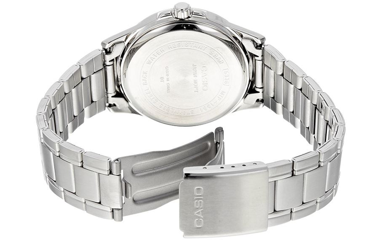 CASIO Sports Quartz Waterproof Stainless Steel Strap Unisex Mens SilverGray Analog MTP-1381D-7AVDF