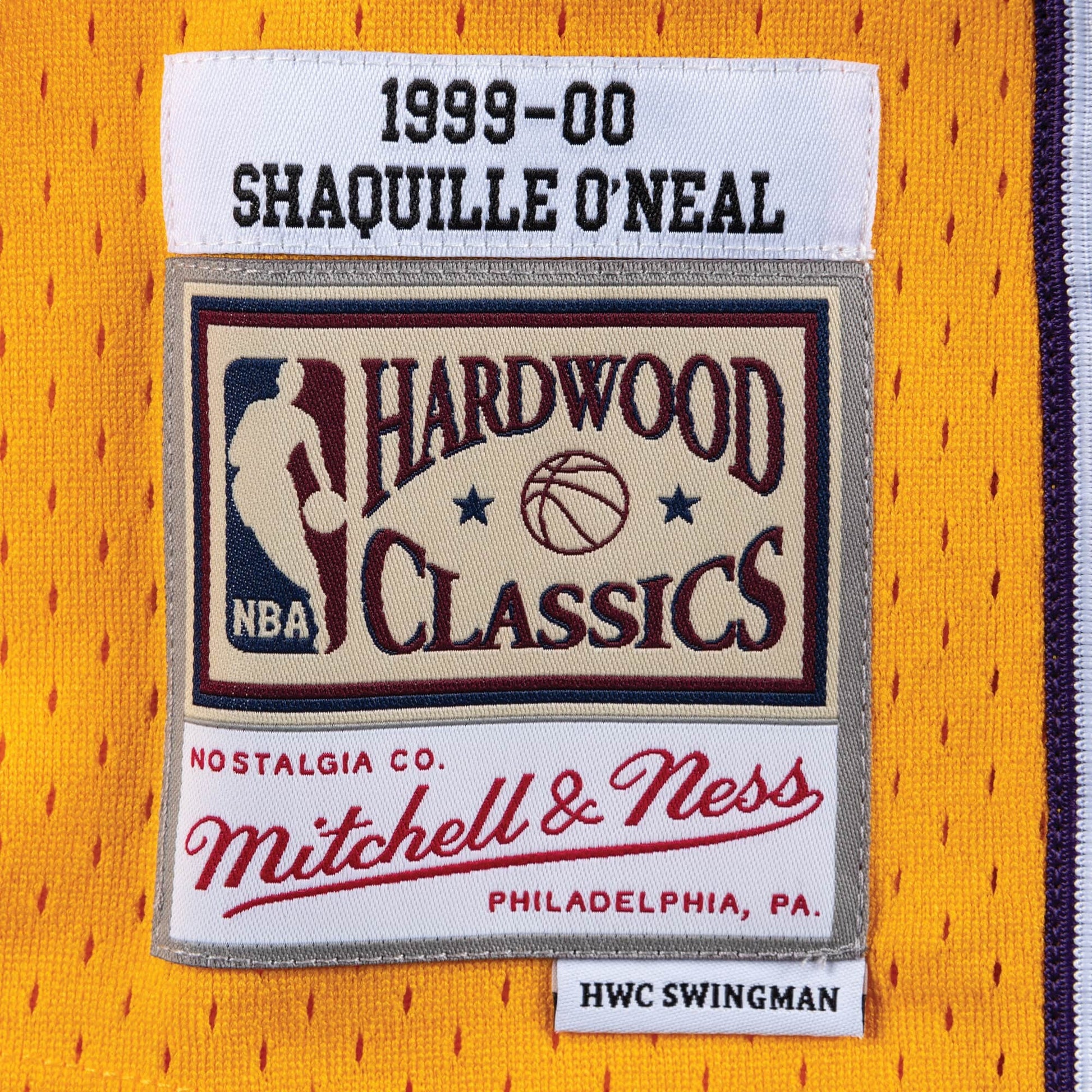 Mitchell & Ness x NBA Los Angeles Lakers 1999-00 Home Swingman Jersey 'Shaquille O'Neal 34' SMJYGS18179-LALLTGD99SON