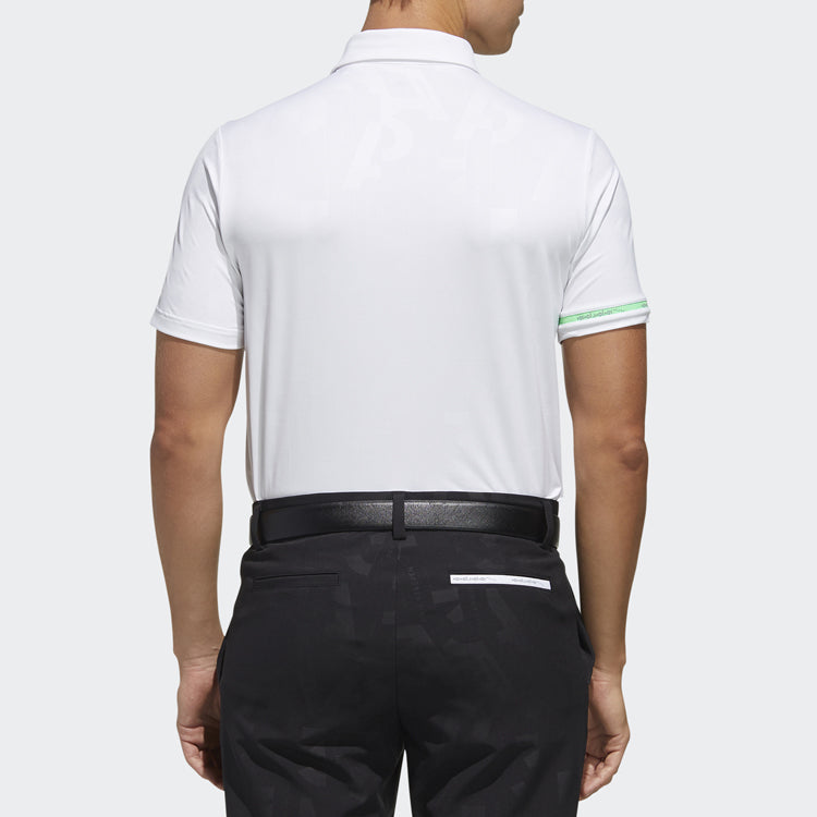 Men's adidas S/S Polo Golf Sports Short Sleeve POLO White FJ3832