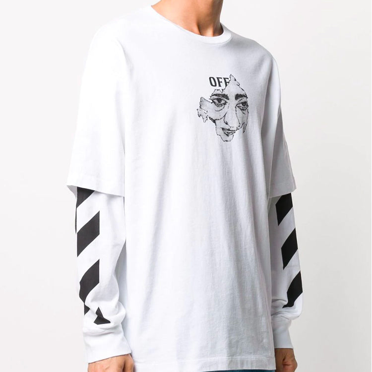 Men's Off-White Printing Sports White OMAB022F20FAB0040110