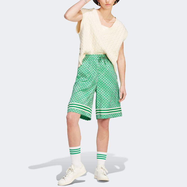 (WMNS) adidas originals SS23 adicolor 70s Logo Short 'Green' IK7881