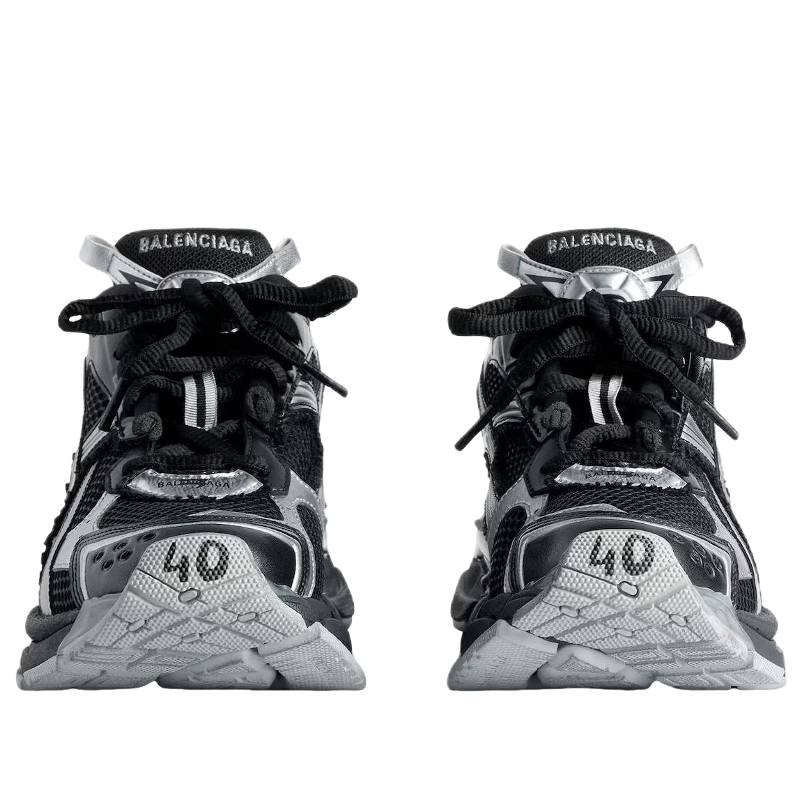 Balenciaga Runner Sneaker 'Black Silver' 772774W3RMU1100