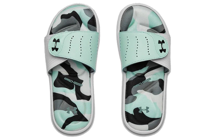 (WMNS) Under Armour Ignite Ix Spectrum Slippers Light Green 3022719-100