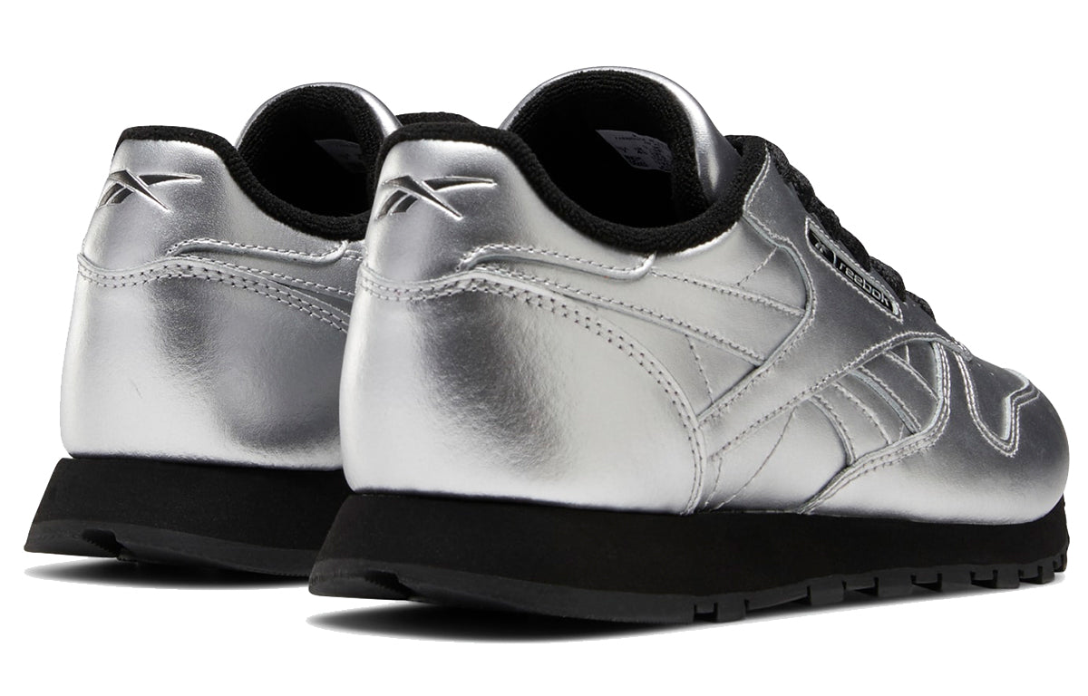 (WMNS) Reebok Classic Leather 'Silver Metallic Black' EF9500