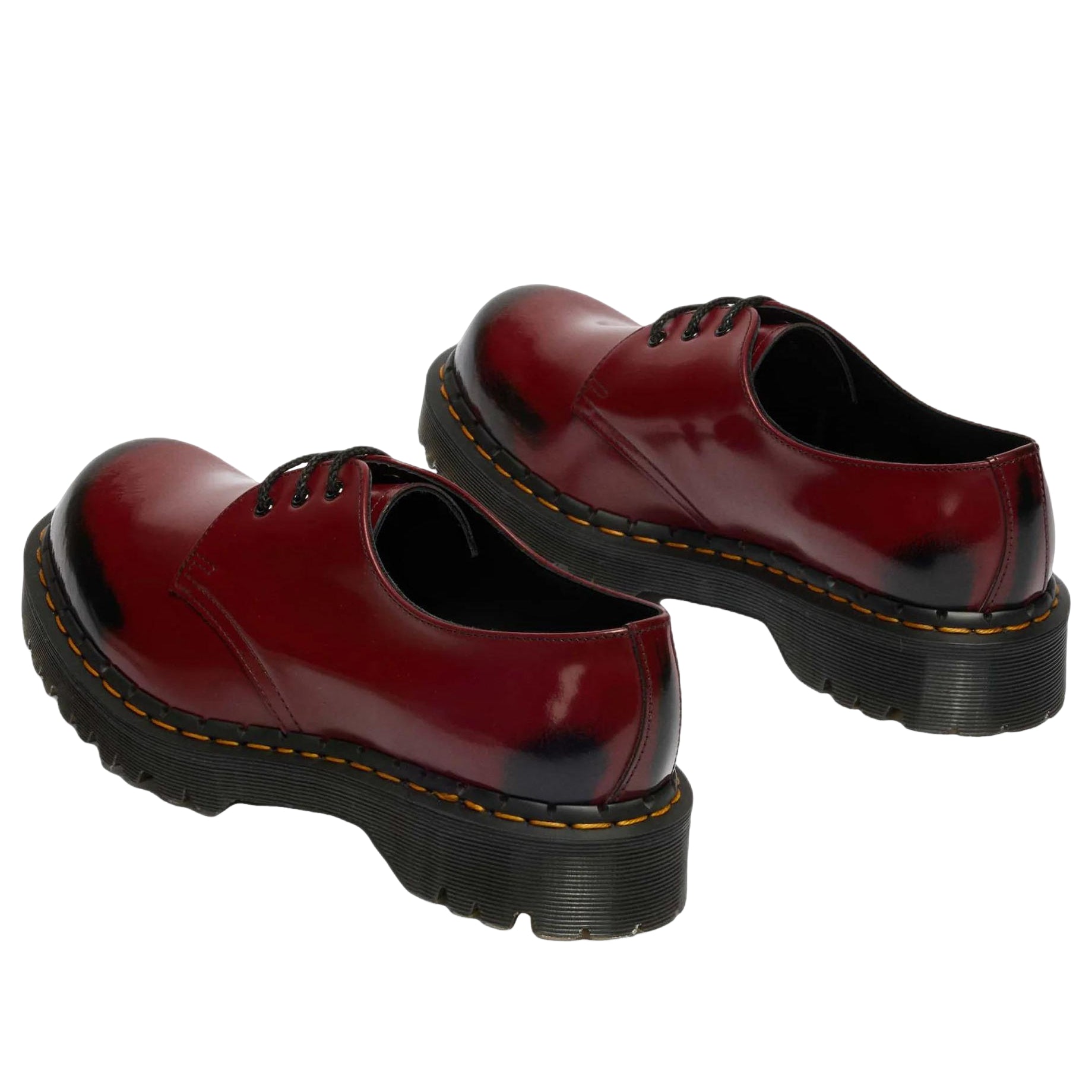 Dr. Martens 1461 Bex Rub Off Leather Shoes 'Cherry Red Black' 42890600