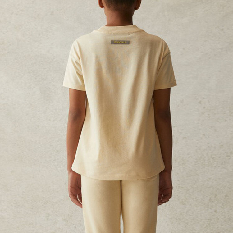 (GS) Fear of God Essentials SS21 Short Sleeve Tee Buttercream/Cream T FOG-SS21-538