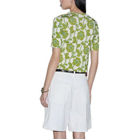 (WMNS) Gucci Floral Print Fine Wool Silk T-shirt 'Green Beige' 782660-XKD0W-9235