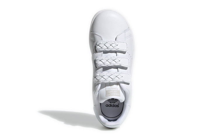 (PS) adidas originals Stan Smith All White Hook & Loop 'White' EG9355
