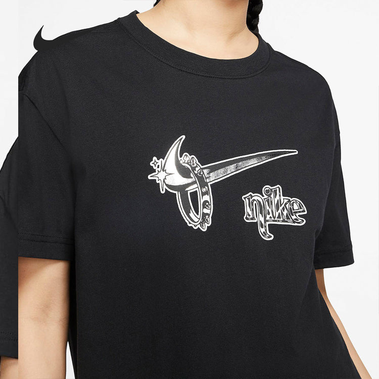 (WMNS) Nike Sportswear Boyfriend fit Short Sleeve t Black CT8927-010