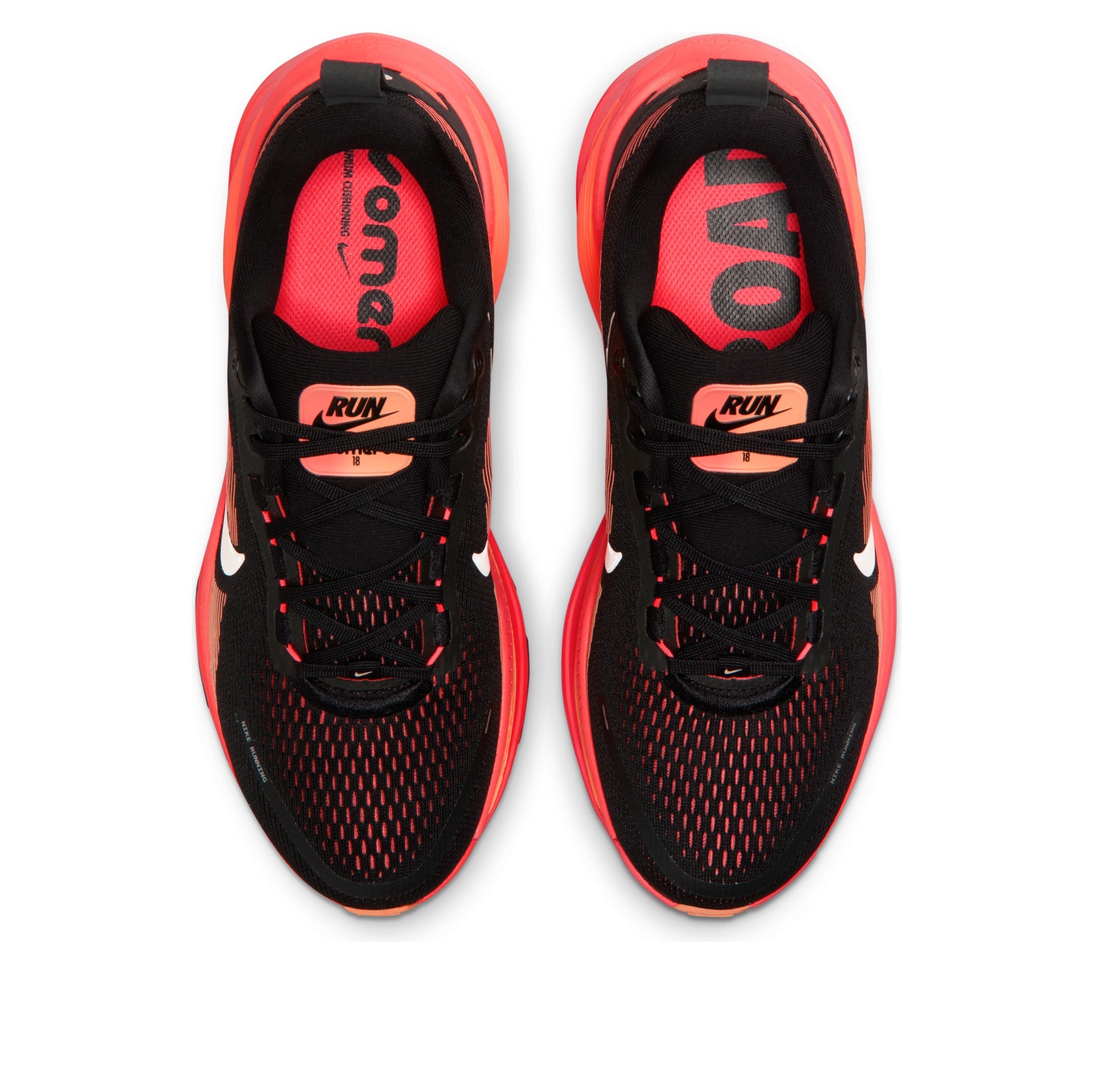 (WMNS) Nike ZommX Vomero 18 'Black Washed Coral Hot Lava Brt' HM6804-010