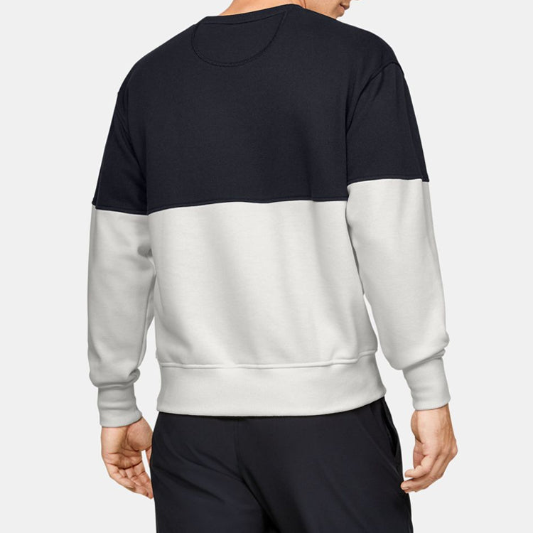 Men's Under Armour Fleece Training Sports Black White 1351094-112