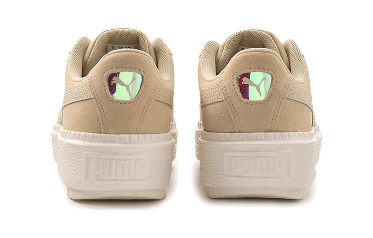(WMNS) PUMA Suede Platform Trace Light Casual Sneakers Brown 373695-03