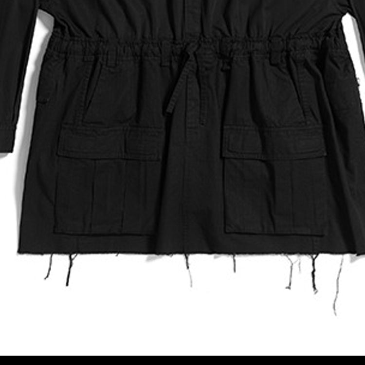 (WMNS) Balenciaga 23SS Asymmetry Deconstructed Shirt 'Black' 720102TNP041000