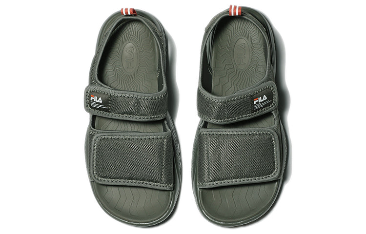 FILA Thick Sole Velcro Green Korean Version Unisex Sandals 1SM01562D_207