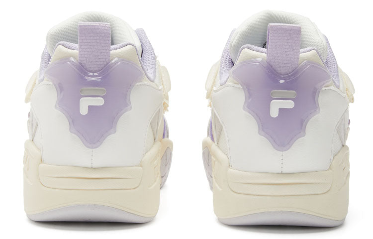 (WMNS) FILA FUSION Lifestyle Basketball Heritage Sneakers 'White Purple' T12W323205FBP