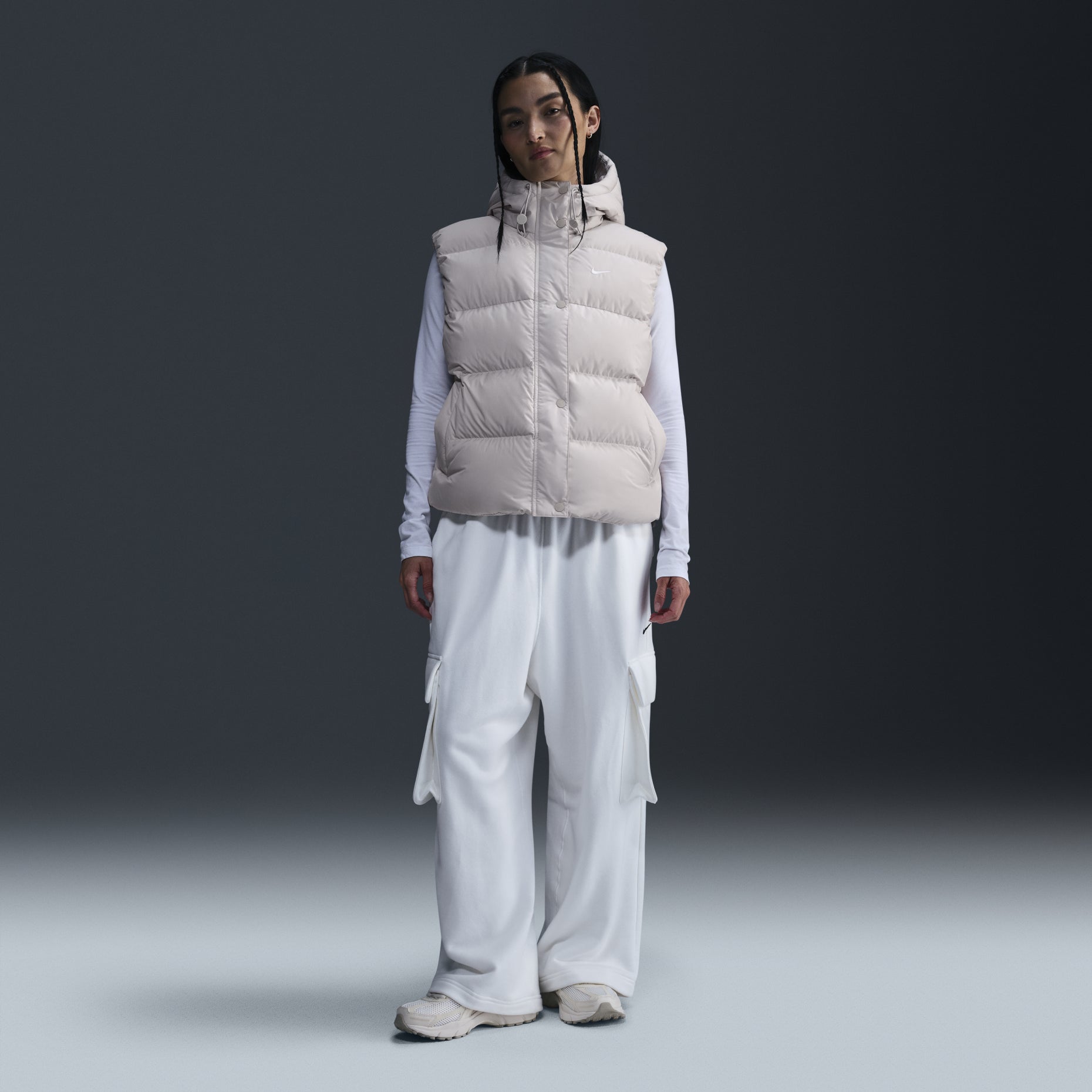 (WMNS) Nike Sportswear Metro Puffer Therma-FIT Vest 'White' FZ5933-104