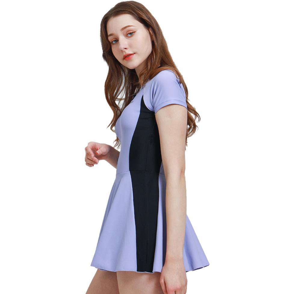 (WMNS) Mizuno One Piece Skirt Swimsuit 'Purple' N2CA1322