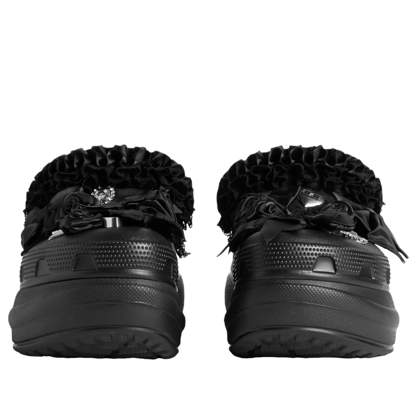 (WMNS) Balenciaga x Crocs Mule Jibbitz 'Black' 720762W0FPA1000