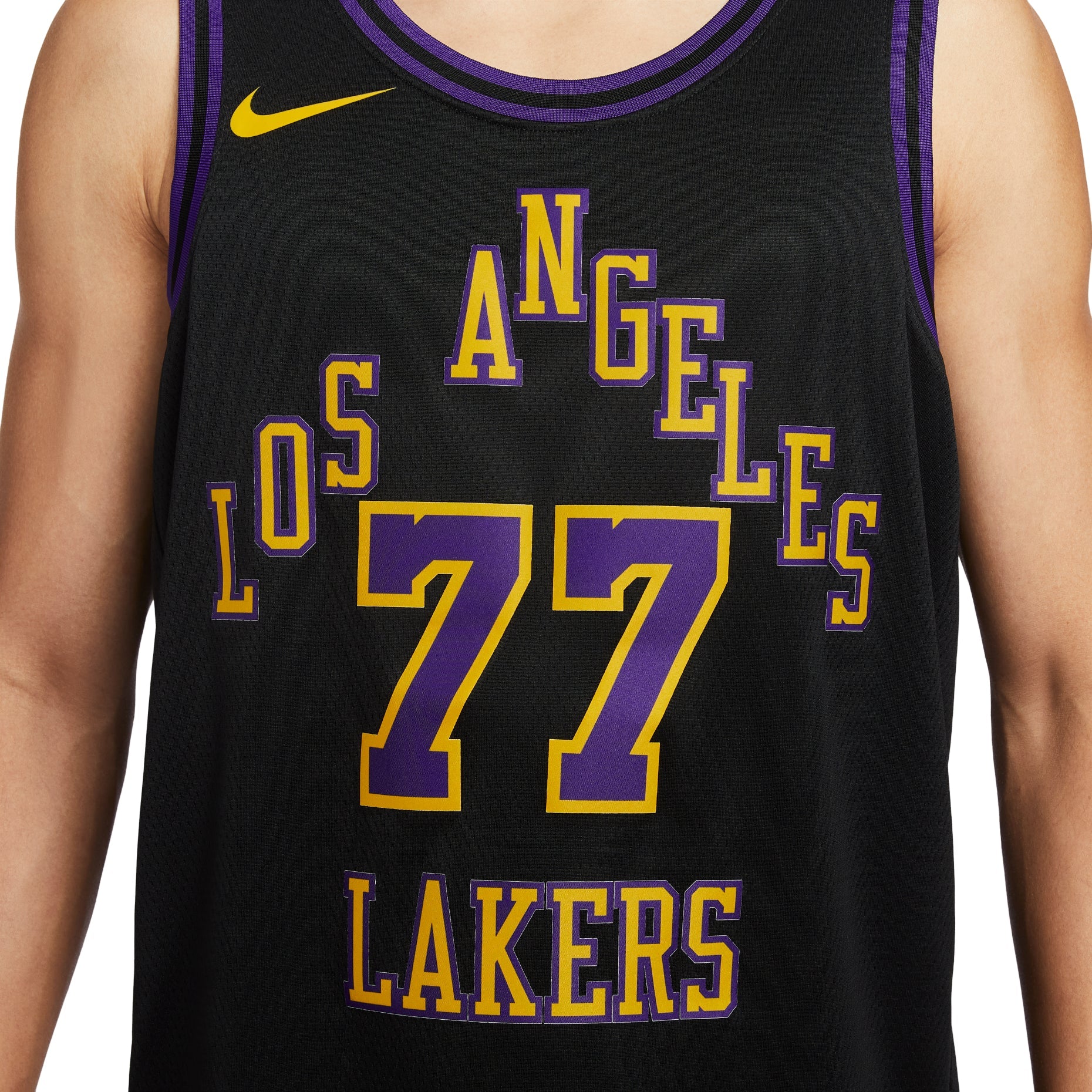 Nike Dri-FIT NBA Luka Doncic 2023/24 Los Angeles Lakers City Edition Swingman Jersey 'Black' DX8506-014