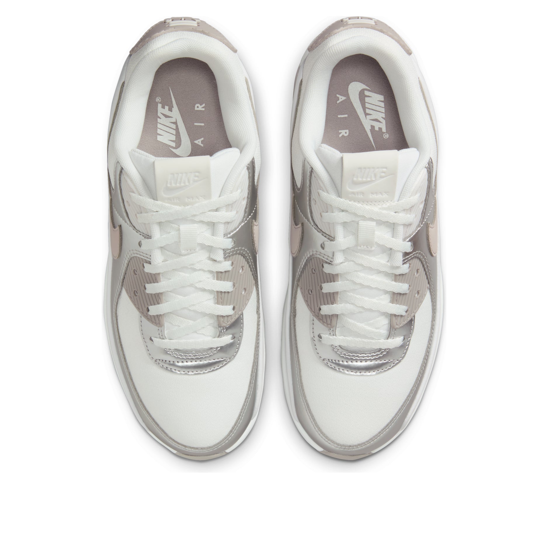 (WMNS) Nike Air Max 90 LV8 'Summit White Bust Gray Metallic Platinum' IB0170-101