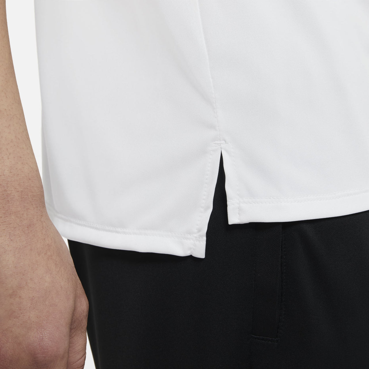 Nike Dri-fit Rise 365 Causual Sports Ventilate Round Collar T-Shirt Men's White CZ9185-100