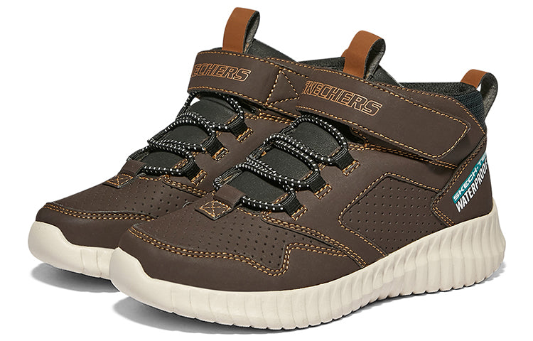 (GS) Skechers Elite Flex Hydrox Trainers 'Brown' 97895L-CHOC