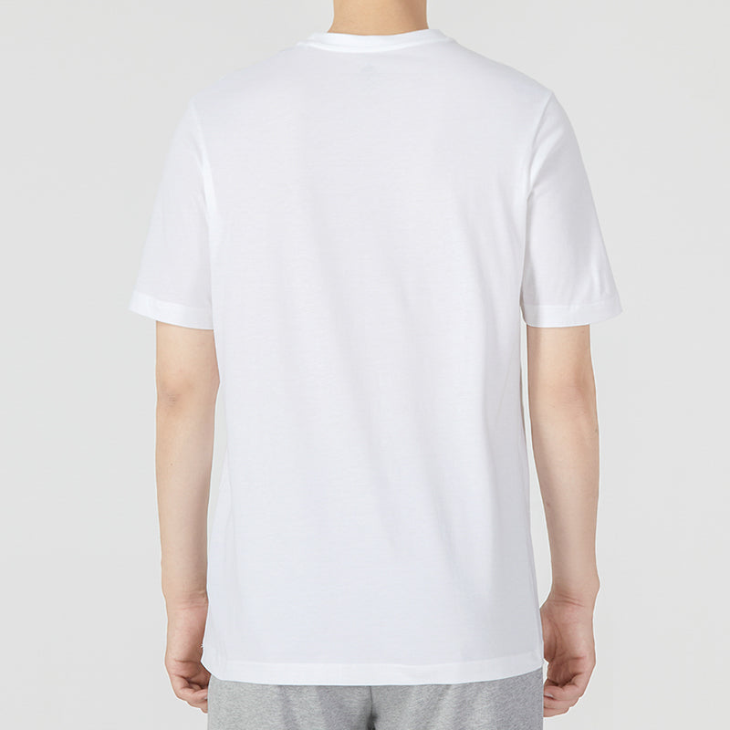 Men's adidas Camo T Athleisure Casual Sports Logo Round Neck Short Sleeve White T-Shirt HL6930