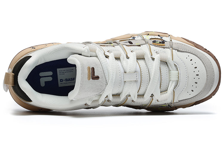 (WMNS) FILA FUSION ADE Barricade Sneakers 'White Beige Brown' T12W233206FWB