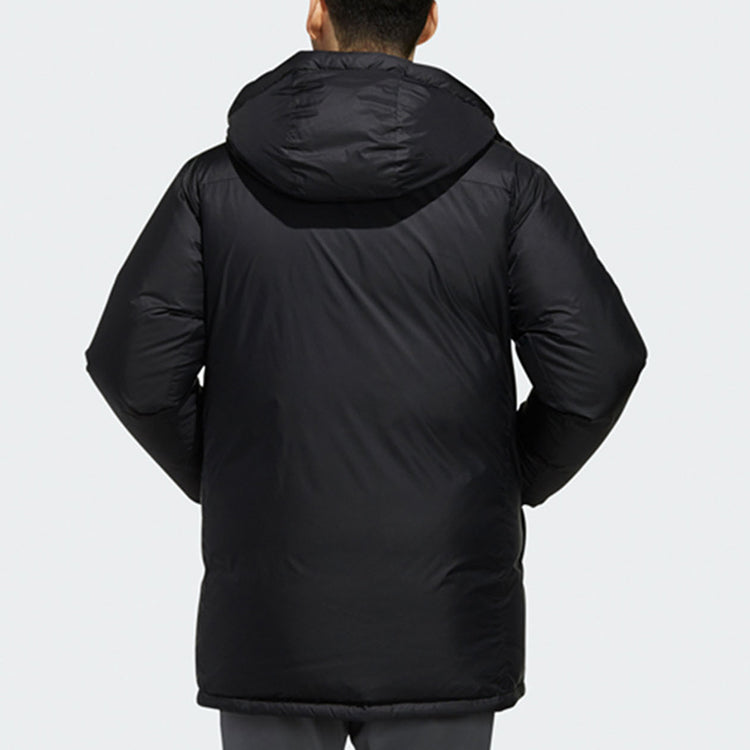 adidas Terrex Xplr Um Dwn Par Outdoor Windproof Stay Warm hooded down Jacket Black FJ9243