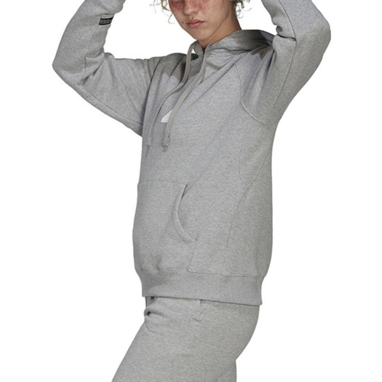 (WMNS) adidas Oversized Hooded Sweatshirt 'Grey' HG4358