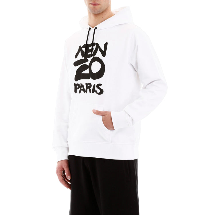 Men's KENZO Logo Alphabet Printing White FA55SW1654ME-114