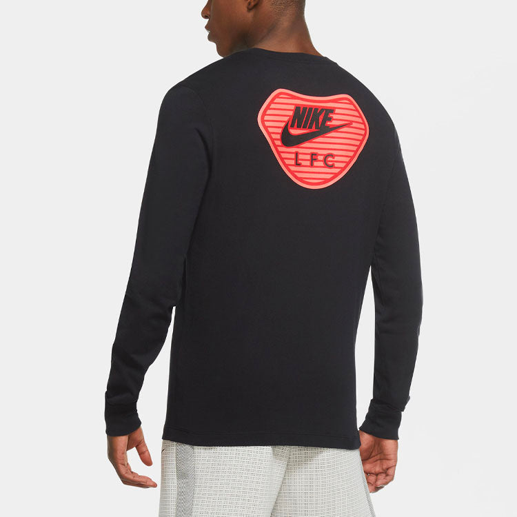 Nike Liverpool Soccer/Football Sports Round Neck Long Sleeves Black CZ8259-010