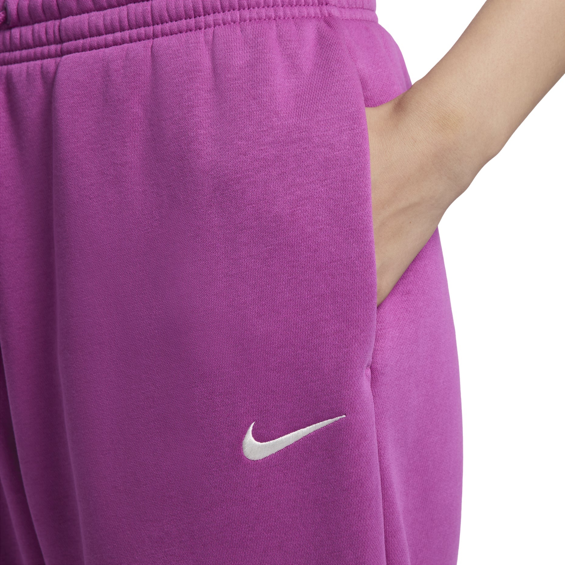 (WMNS) Nike Sportswear Phoenix Fleece High-Waisted Pants 'Hot Fuchsia' FZ5997-518