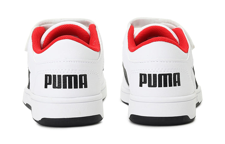 (PS) PUMA Rebound Layup Lo Sl Casual Shoes White/Red/Black 370492-01