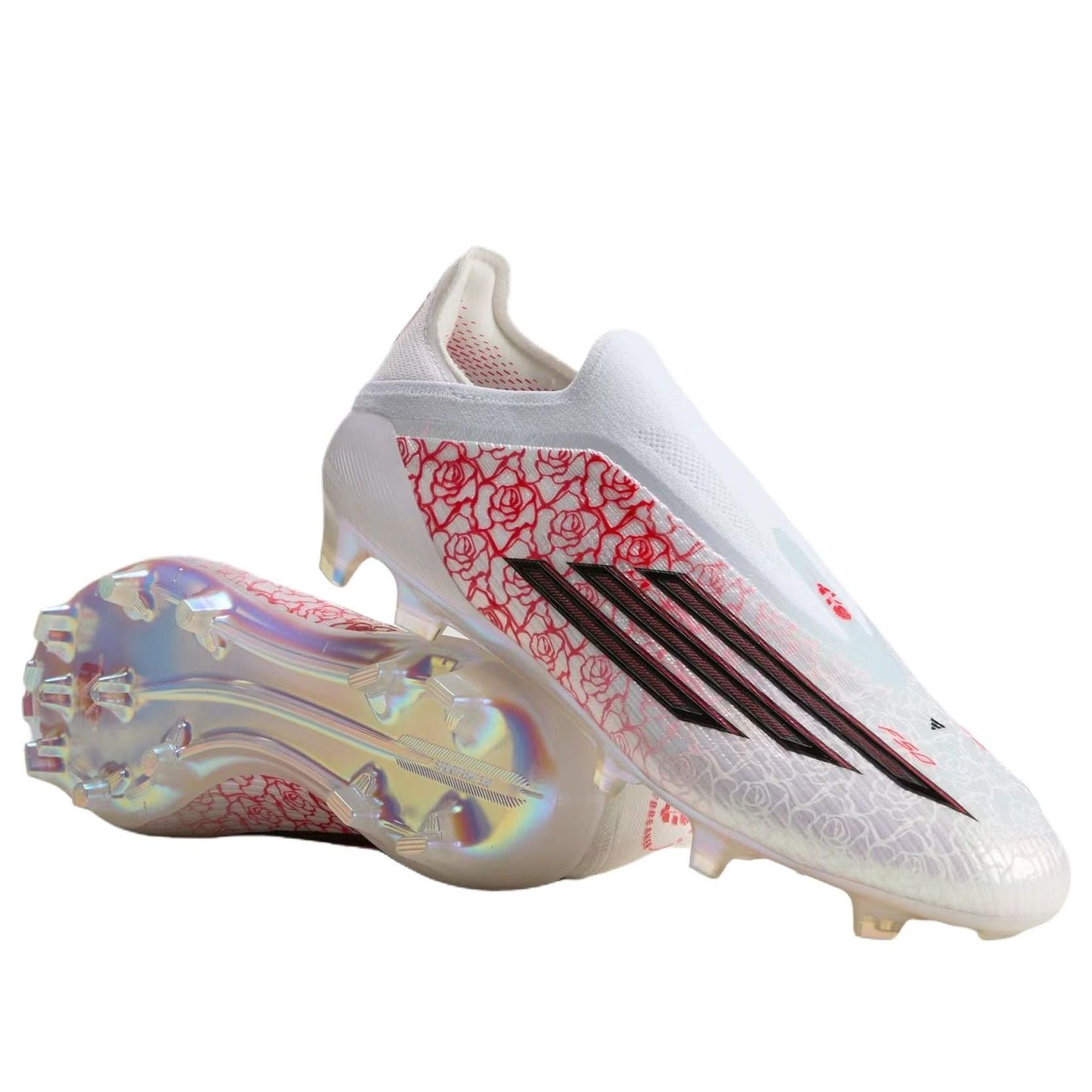 adidas F50 Elite Lamine Yamal Laceless FG 'White Lucid Red'  JR4441
