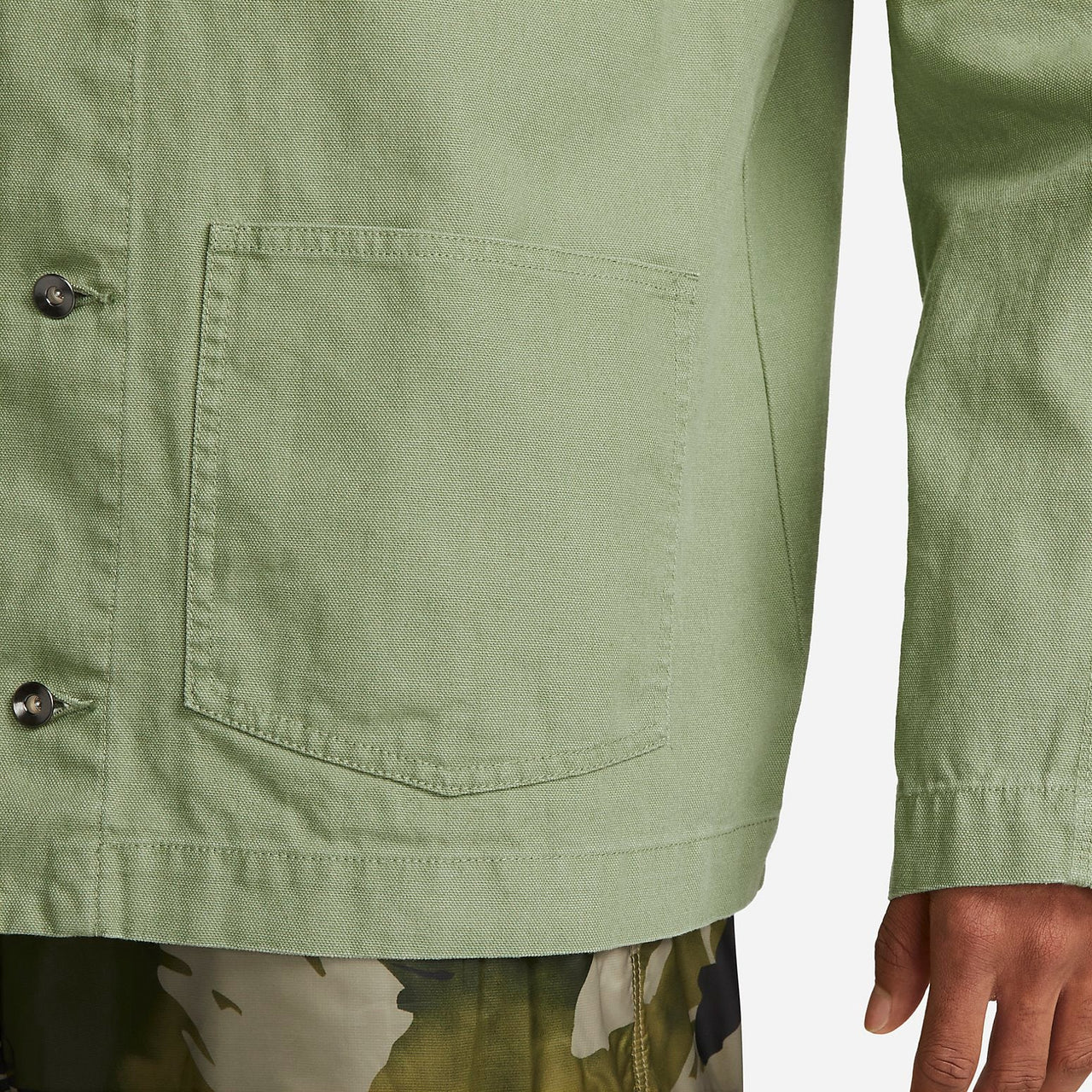 Nike Life Unlined Chore Coat Heavyweight Cotton Jacket 'Green' DQ5185-386