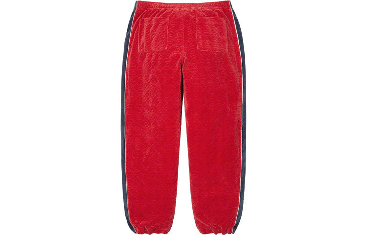 Supreme x Nike Velour Track Pant 'Red Grey' DB5794
