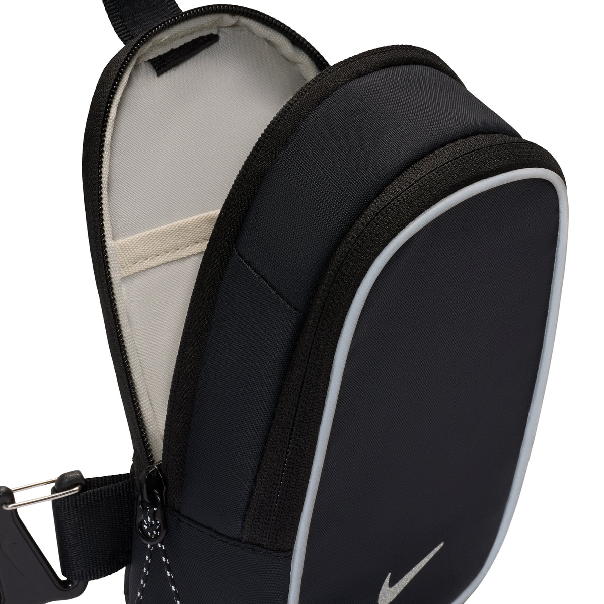 Nike Commute 1L Crossbody Bag 'Black Black Reflect Silver' IQ1279-010