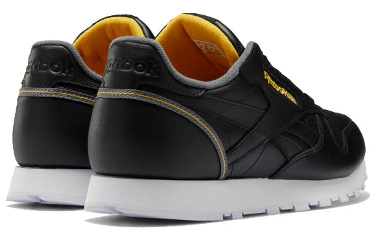 Reebok Classic Leather Black Gold 'Black Yellow' FW7784