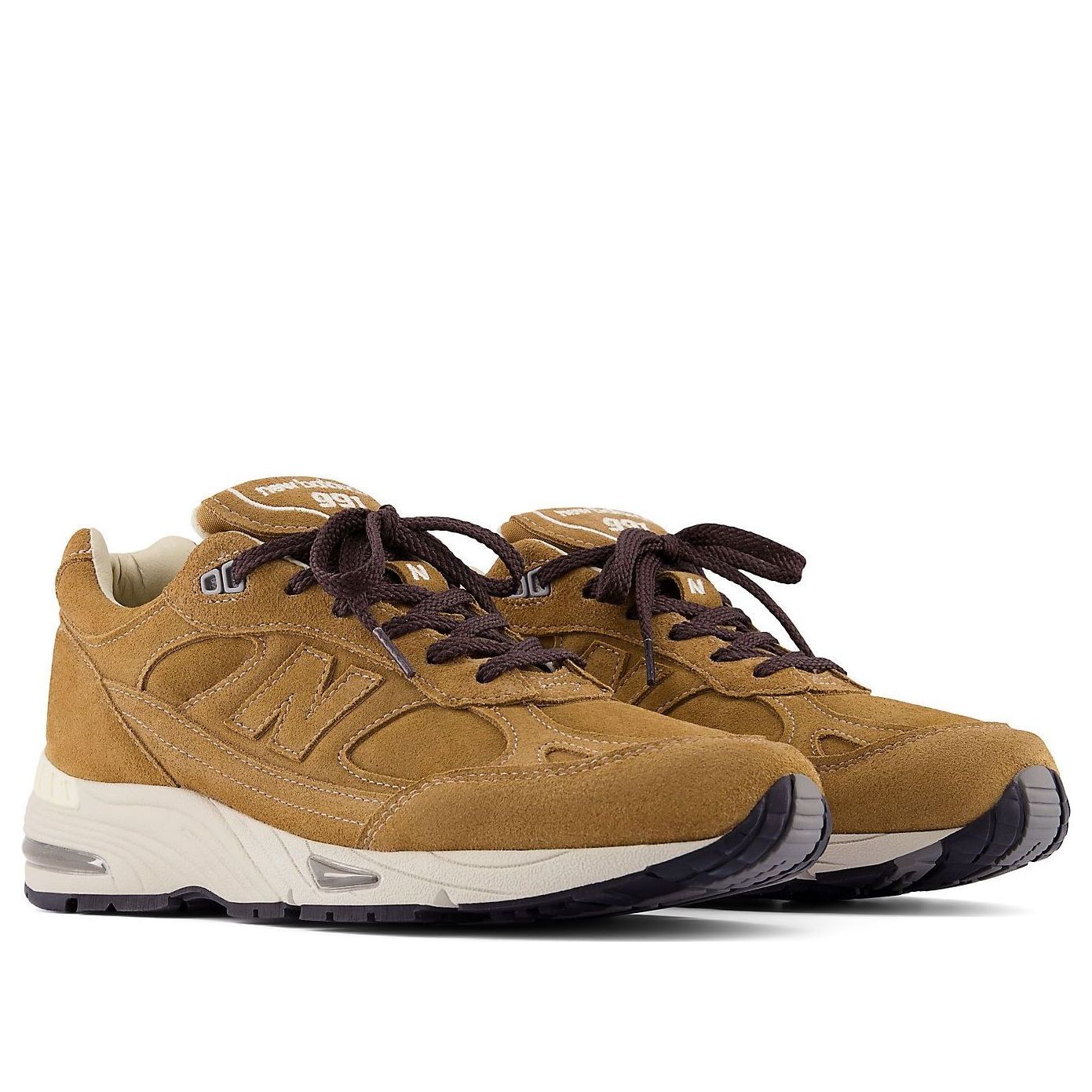 New Balance 991V1 Luxe Suede Made In UK 'Dijon Castle Wall' M991CM1