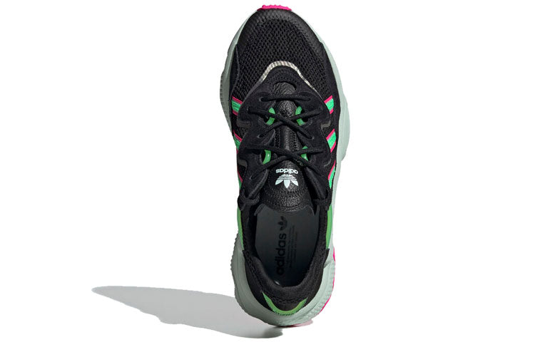 (WMNS) adidas Ozweego 'Black Shock Lime Pink' EE5714