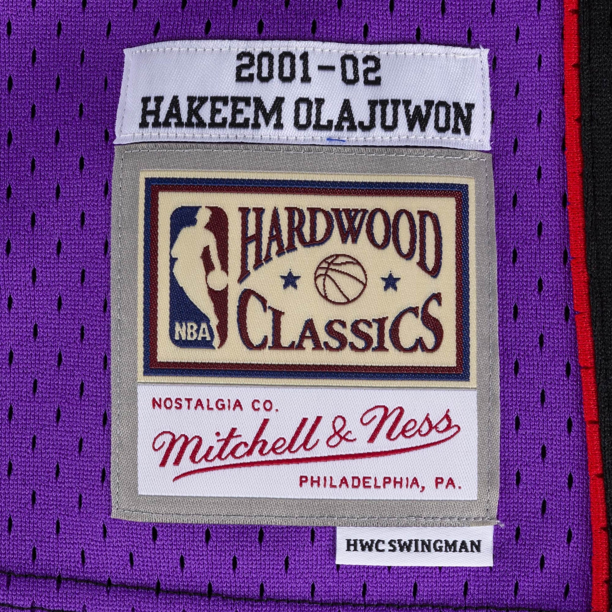 Mitchell & Ness x NBA Toronto Raptors 2001-02 Swingman Jersey 'Hakeem Olajuwon 34' SMJYLG19085-TRARTPR01HOL