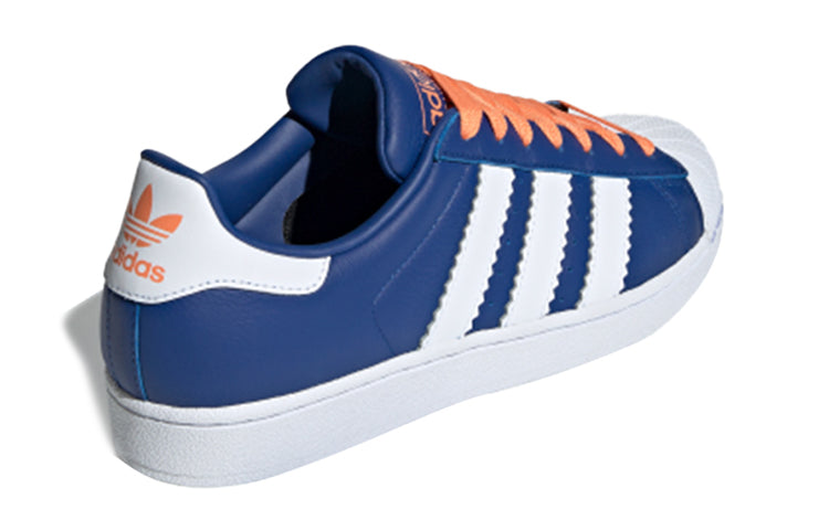 adidas Superstar Knicks 'Collegiate Royal White Easy Orange' BD7379